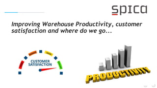 Improving Warehouse Productivity, customer
satisfaction and where do we go...
 