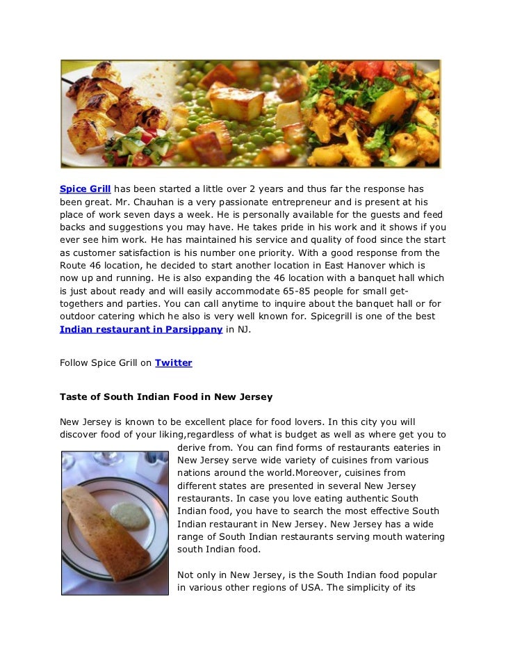Spice Grill restaurant in new jersey, indian restaurant in new jersey