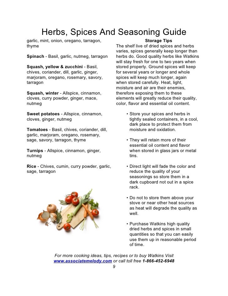 Herbs, Spices & Seasoning Guide