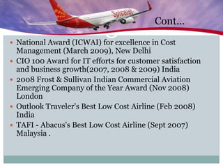                                                Cont…<br />National Award (ICWAI) for excellence in Cost Management (March ...