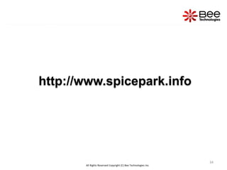 34
All Rights Reserved Copyright (C) Bee Technologies Inc.
http://www.spicepark.info
 