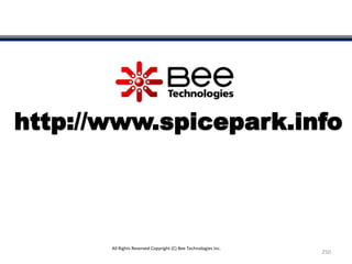 http://www.spicepark.info
250
All Rights Reserved Copyright (C) Bee Technologies Inc.
 