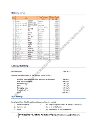 Spice Processing.pdf Spice processing | PDF