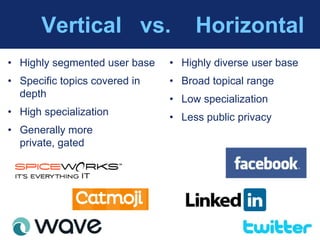 Vertical Social Networks | PPTX