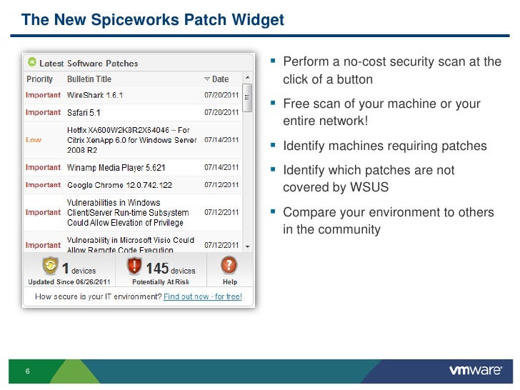 Bringing Patch Management to Spiceworks