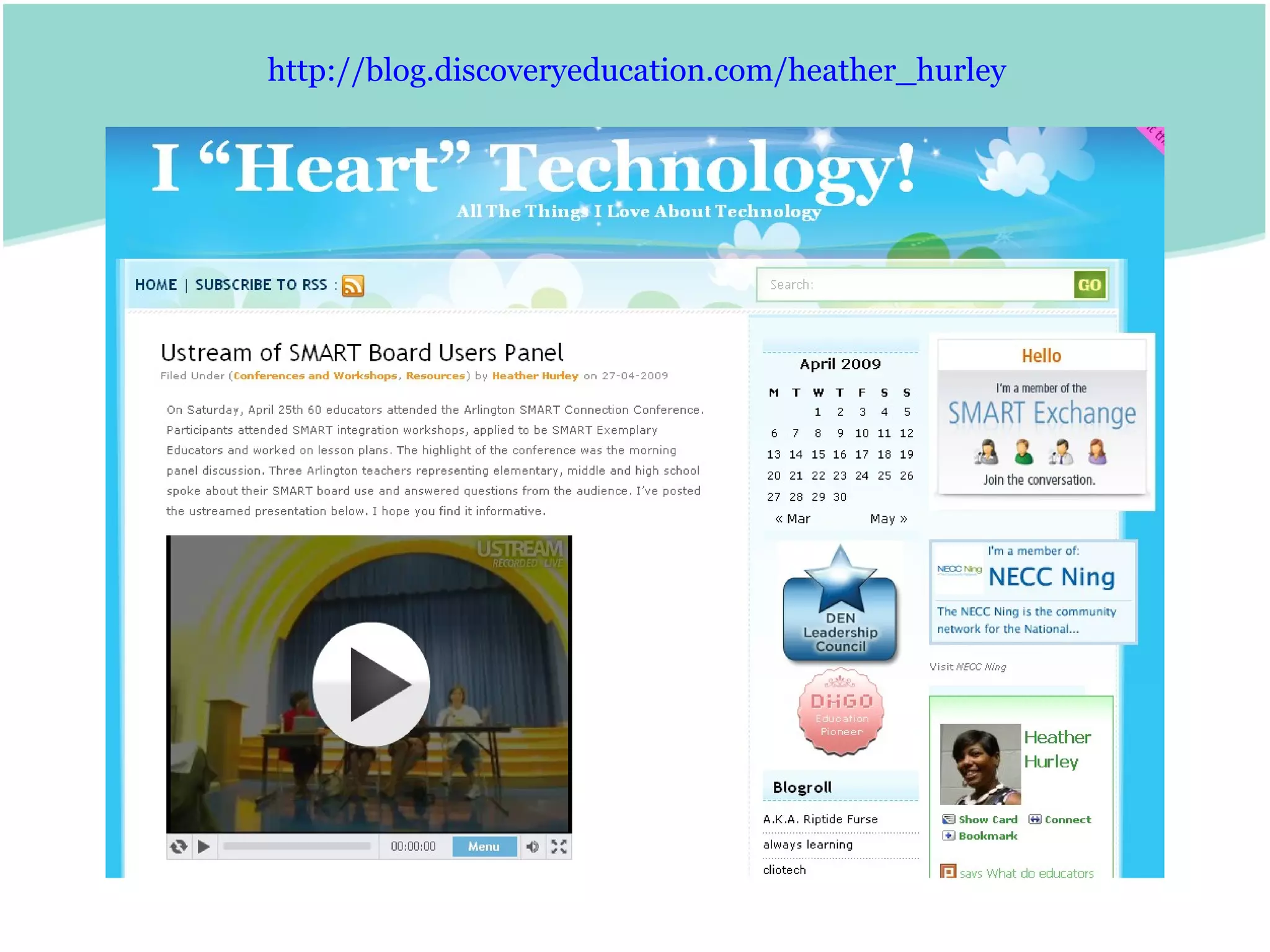 http:// blog.discoveryeducation.com/heather_hurley 