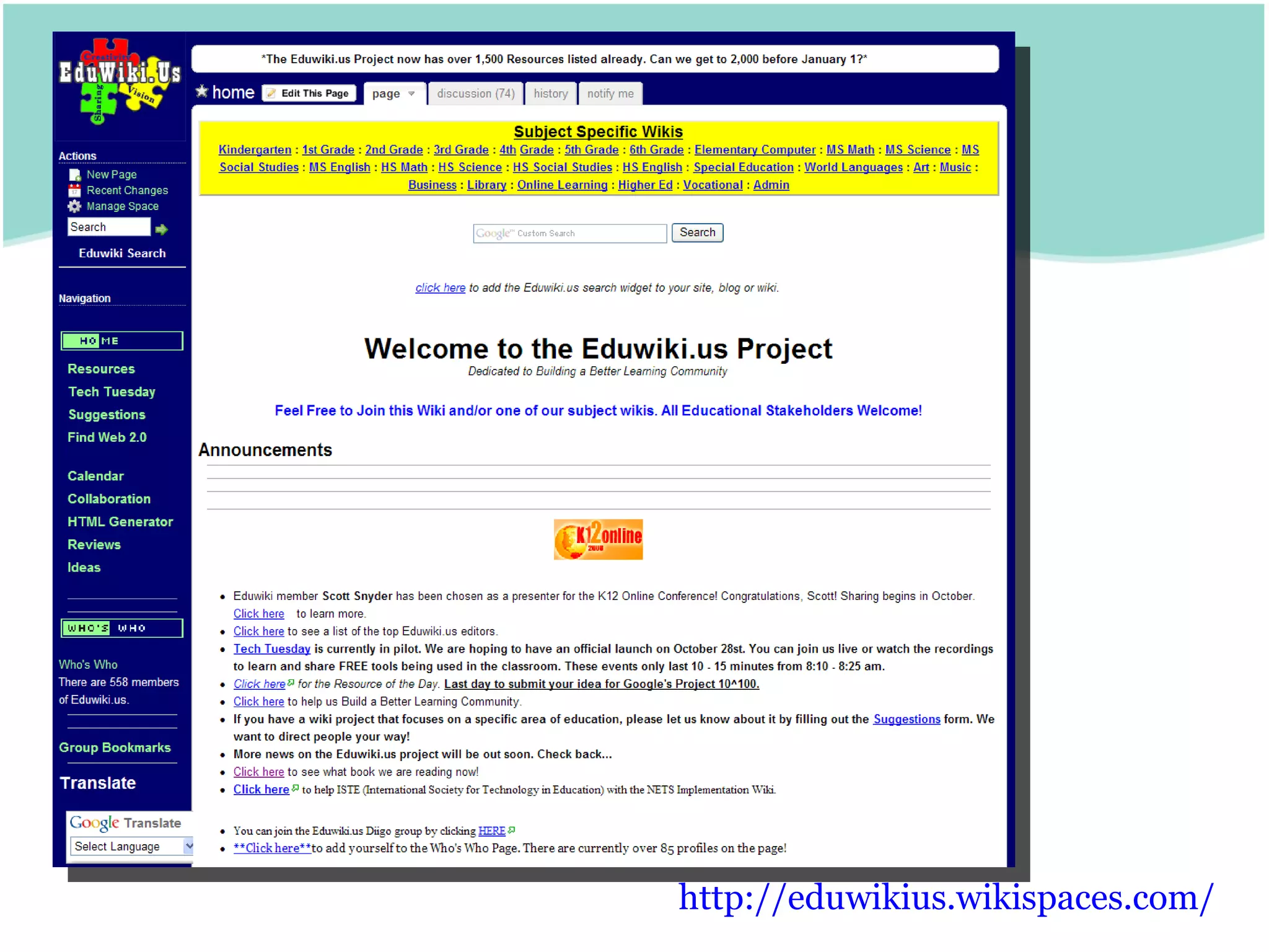 http:// eduwikius.wikispaces.com /   