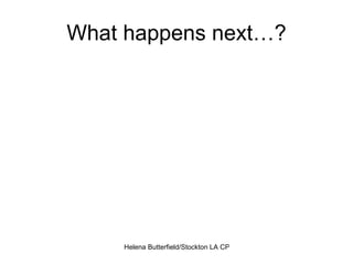 What happens next…? 