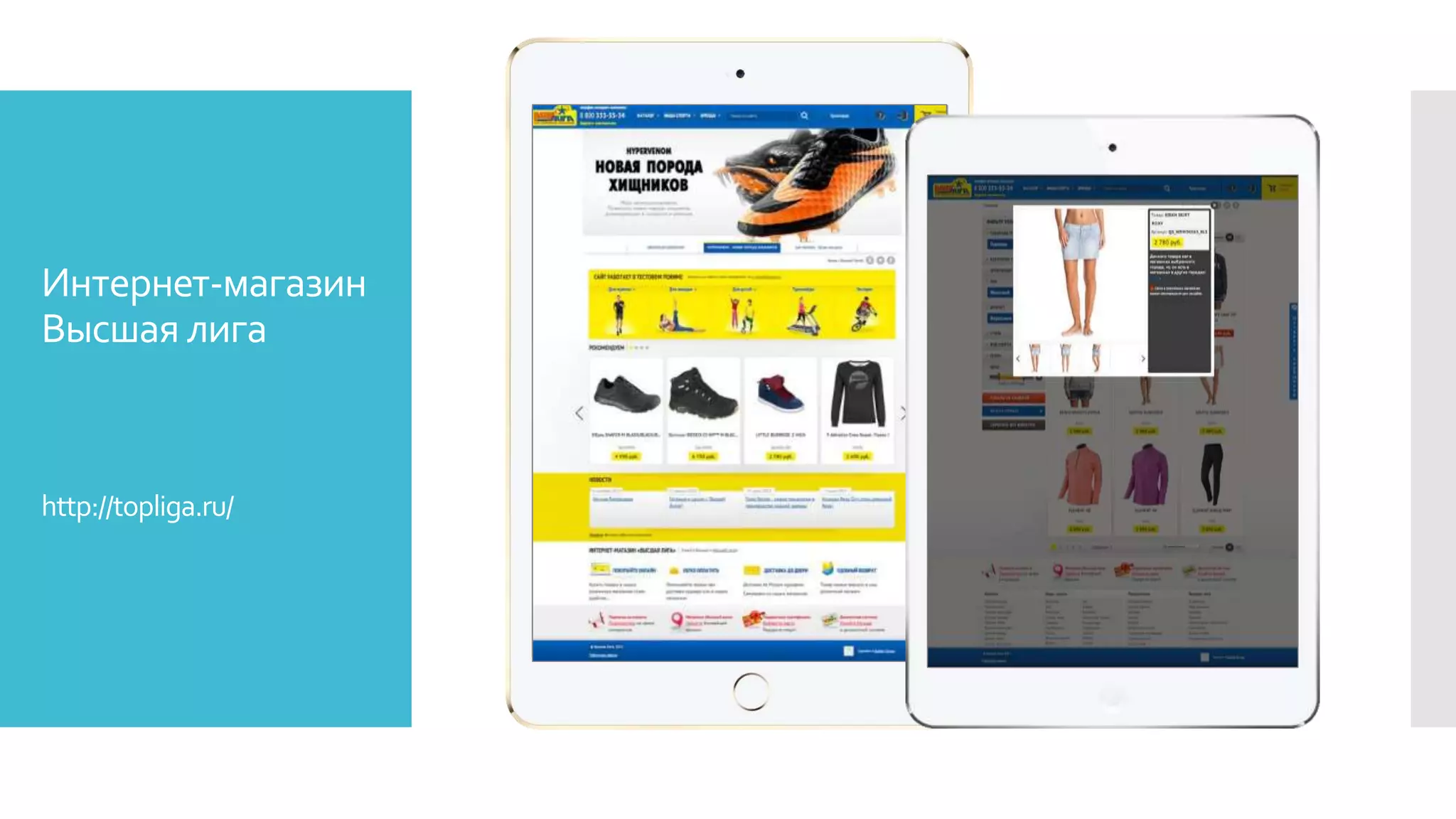 Интернет-магазин
Высшая лига
http://topliga.ru/
 