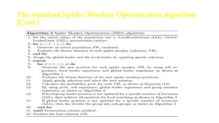 Spider Monkey Algorithm Spider Monkey Algorithm | PPTX