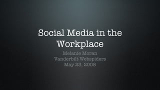 Social Media in the Workplace ,[object Object],[object Object],[object Object]