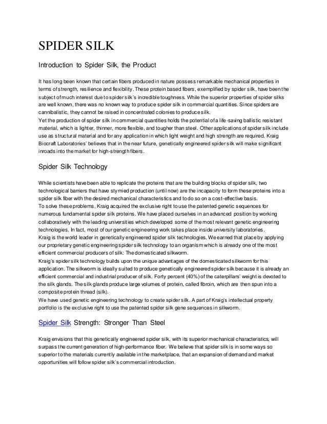 Spider silk