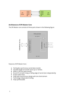 SPI Design Report used in serial communication | PDF