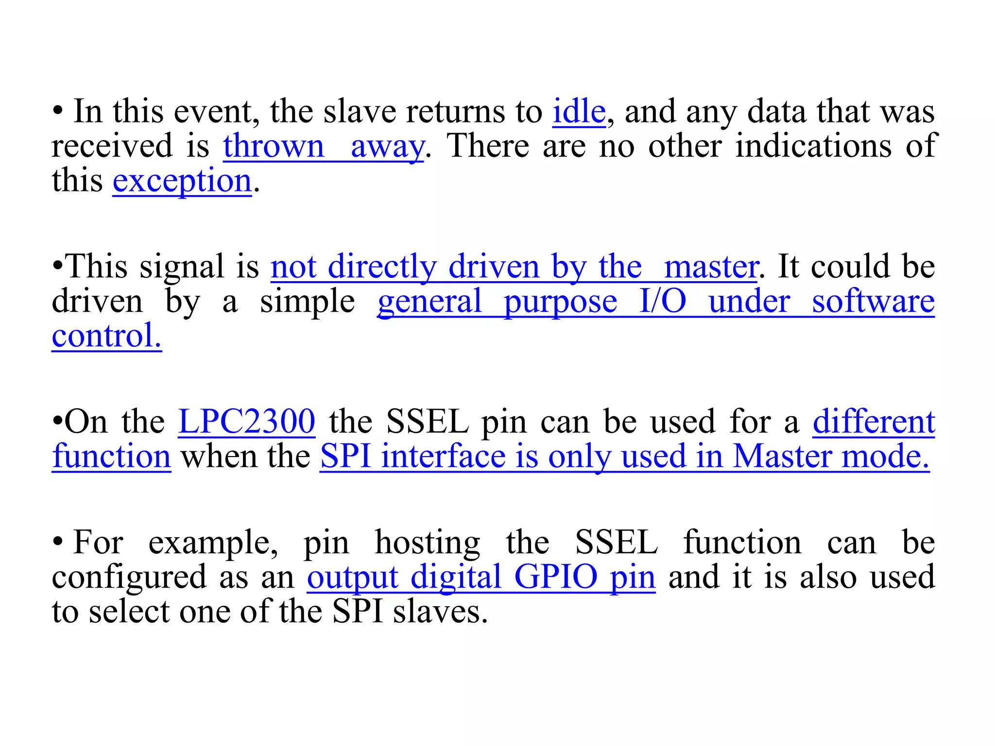 Serial Peripheral Interface(SPI) | PPT