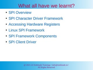 Spi drivers | PDF