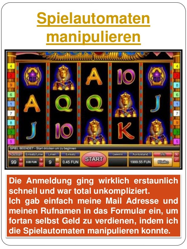 Spielautomaten Manipulieren Spielautomaten Manipulieren