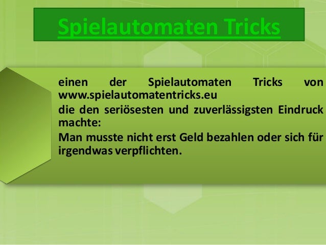 tricks spielautomaten tricks spielautomaten