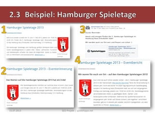 15.07.2013 SEO-Projekt | spielehippo.net 15
 