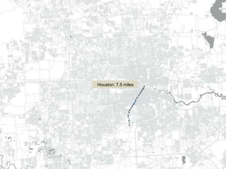 Houston: 7.5 miles
 