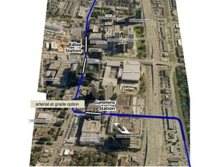 arterial at grade option
 