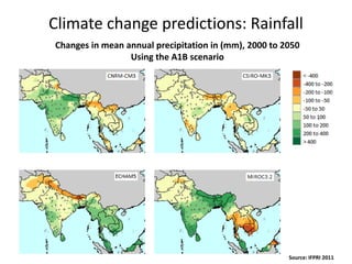 Inter-linked impacts and policy options of climate change and water resources in South and SE Asia