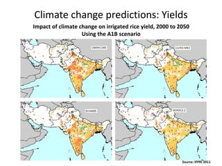 Inter-linked impacts and policy options of climate change and water resources in South and SE Asia