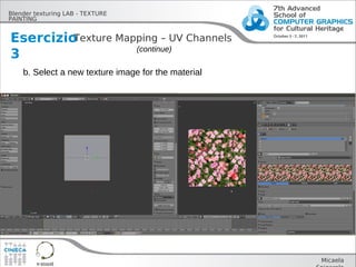 TEXTURE PAINTING - Blender, scuola di COMPUTER GRAPHICS Cineca 2011 | PDF