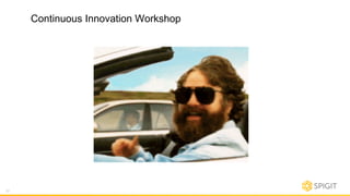 Continuous Innovation Workshop
23
 