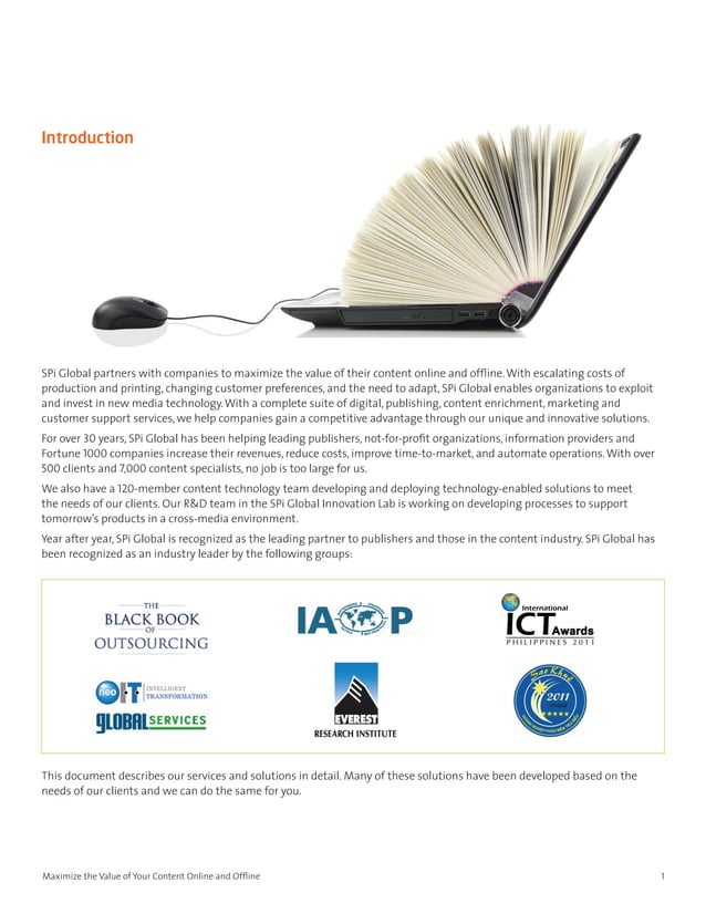 SPi Global Services Overview | PDF