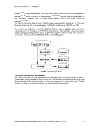 The Arabic Speech Database: PADAS | PDF