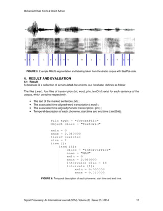 The Arabic Speech Database: PADAS | PDF