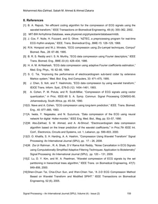 ECG Signal Compression Technique Based on Discrete Wavelet Transform ...