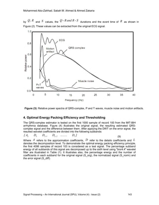 ECG Signal Compression Technique Based on Discrete Wavelet Transform ...