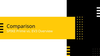 Comparison
SPIKE Prime vs. EV3 Overview
 