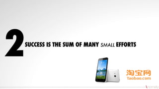 SUCCESS IS THE SUM OF MANY SMALL EFFORTS
2
 