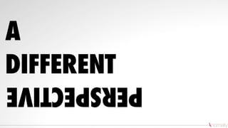 A
DIFFERENT
PERSPECTIVE
 