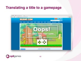 43
Translating a title to a gamepage
 