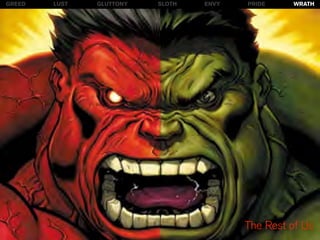 GREED   LUST   GLUTTONY   SLOTH   ENVY   PRIDE    WRATH




                                         The Rest of Us
 