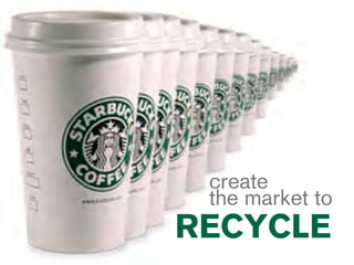 create
 the market to
RECYCLE
 