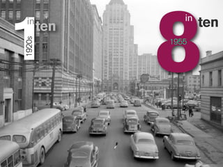 1             8
                 in
 in
1920s   ten           ten
              1955
 