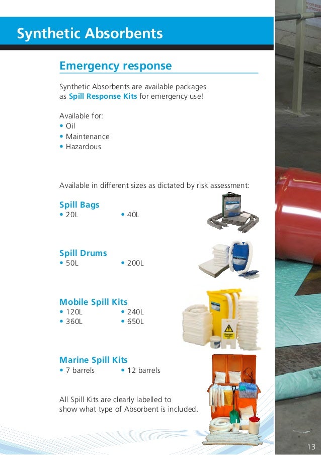Spill Training Manual with our compliments.