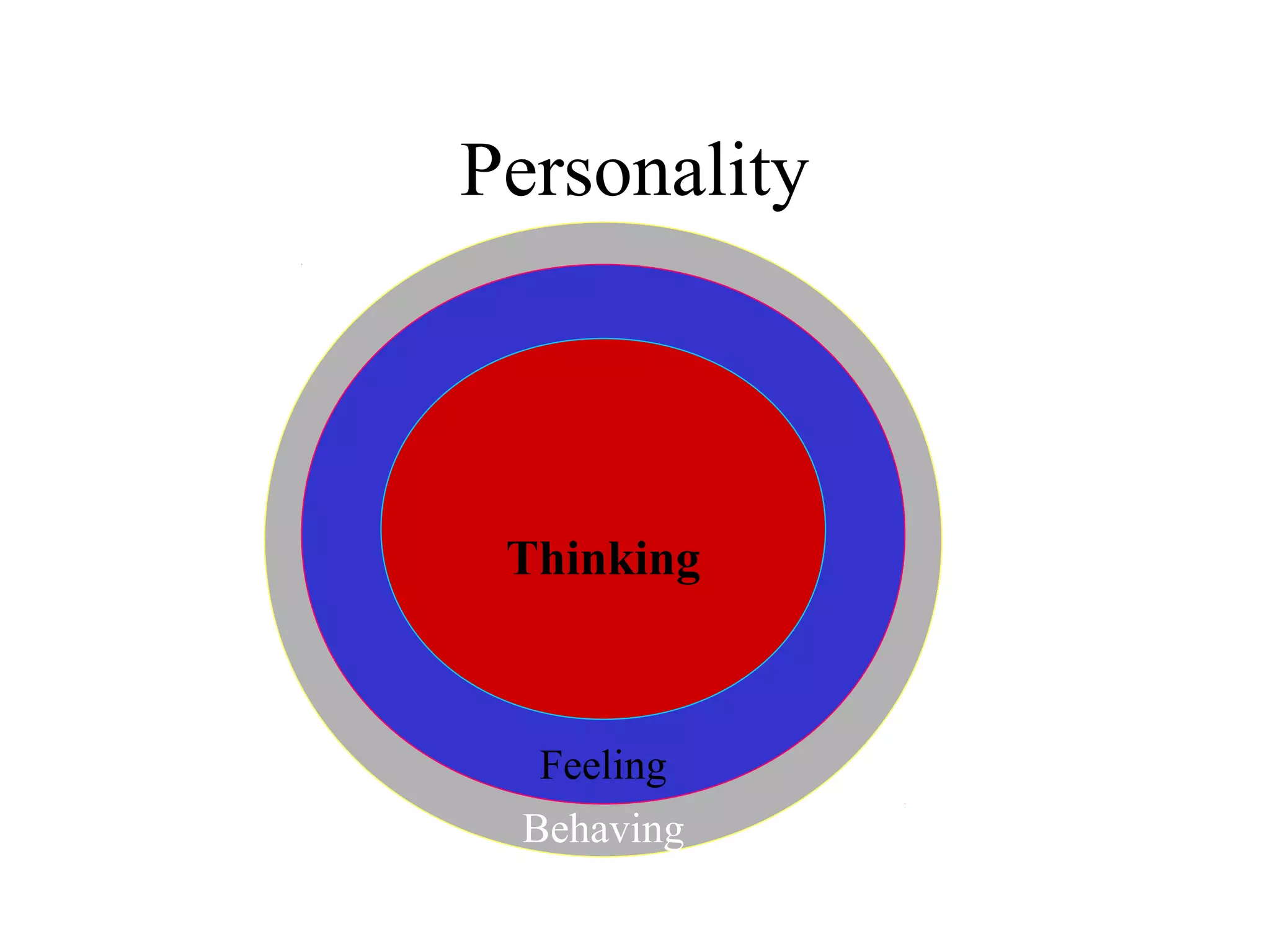 Personality

Thinking

Feeling
Behaving

 