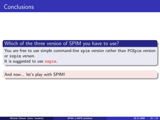 Spim Mips Simulator