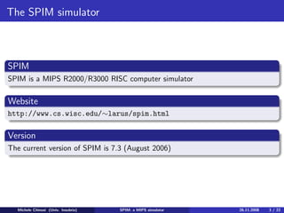 Spim Mips Simulator
