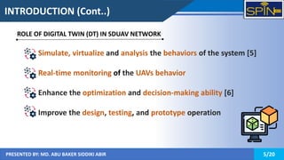 Digital Twin-based Software-defined UAV Networks Using Queuing Model | PPTX