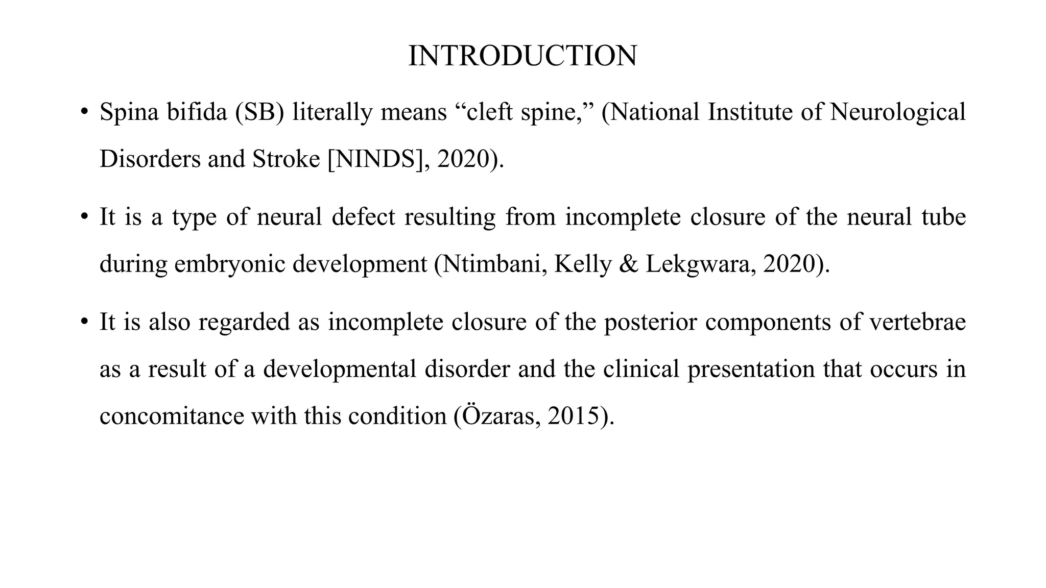 Physiotherapy management of spina bifida ppt by Oluwadamilare Akinwande ...