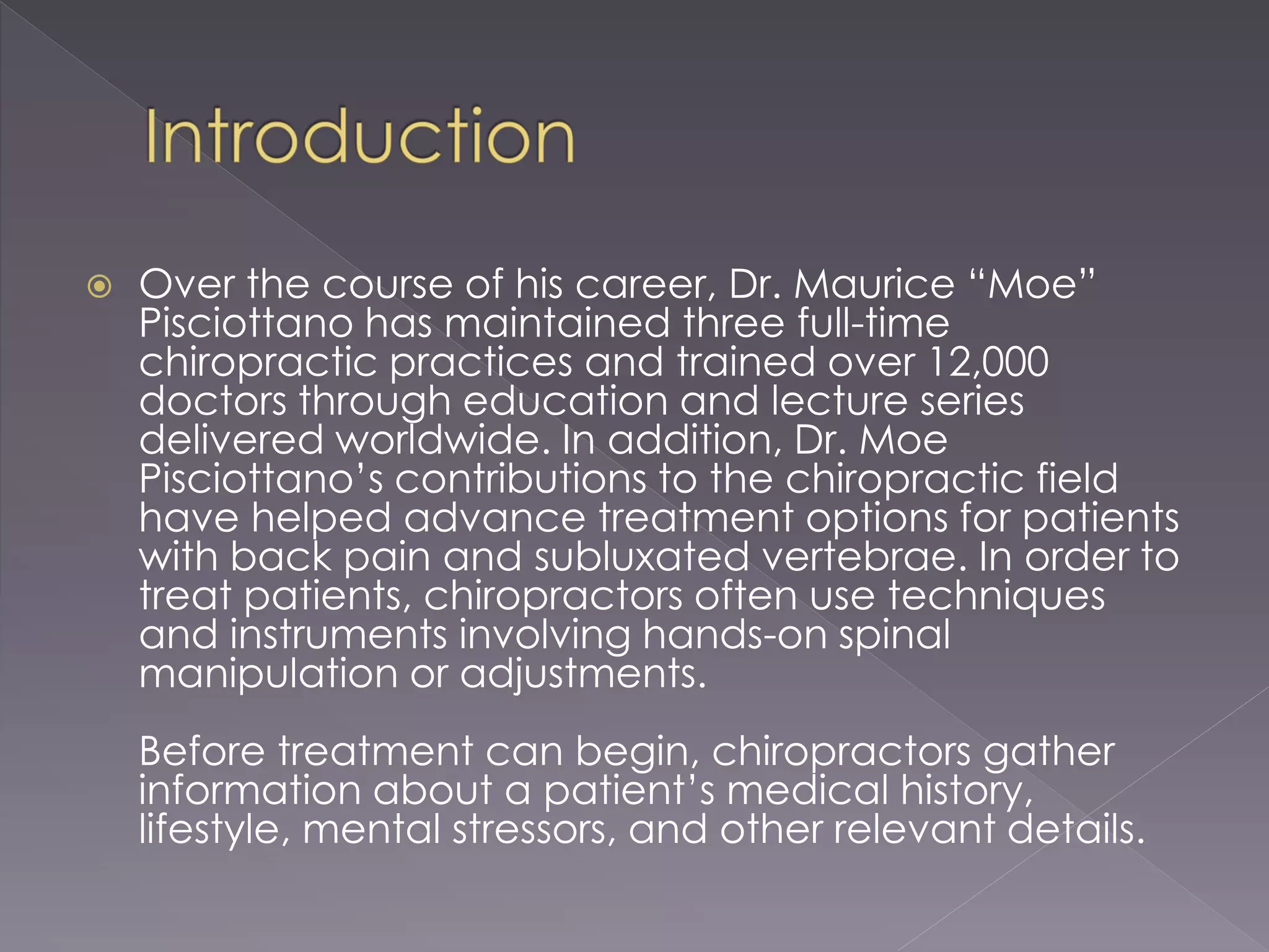 Spinal Adjustments What to Expect from a Chiropractic Visit PPT
