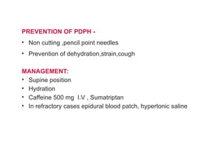 spinal anaesthesia - methods,uses ,side effects | PPTX