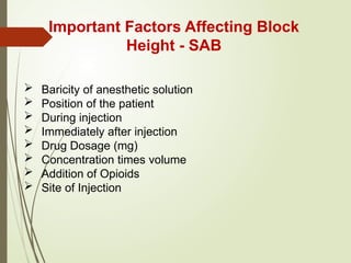 Sab Injection Spinal_Anaesthesia.in complified manner. | PPTX