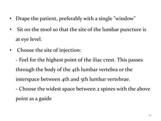 Single Interspace Spinal anesthesia 1 | PPTX